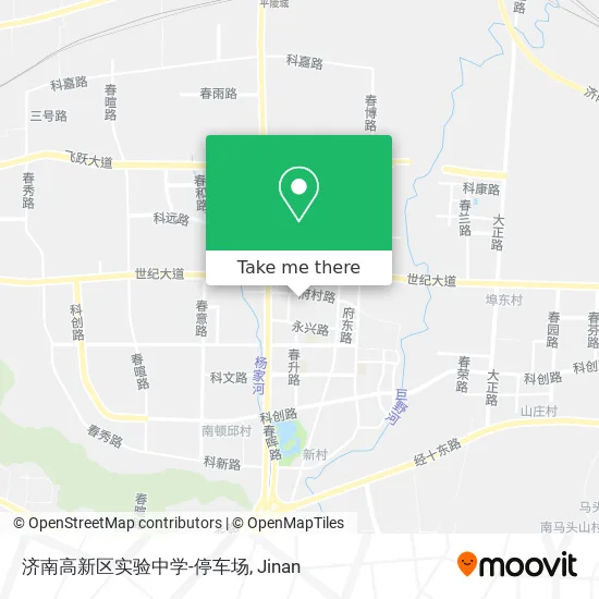 济南高新区实验中学-停车场 map