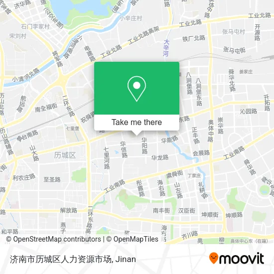 济南市历城区人力资源市场 map