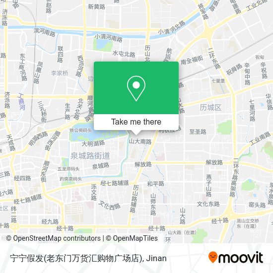 宁宁假发(老东门万货汇购物广场店) map