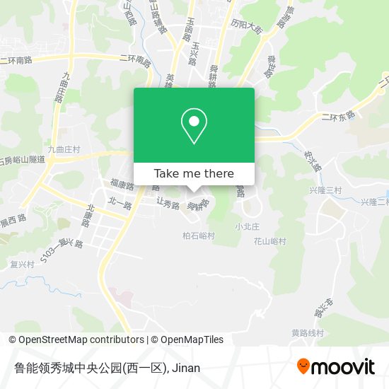 鲁能领秀城中央公园(西一区) map
