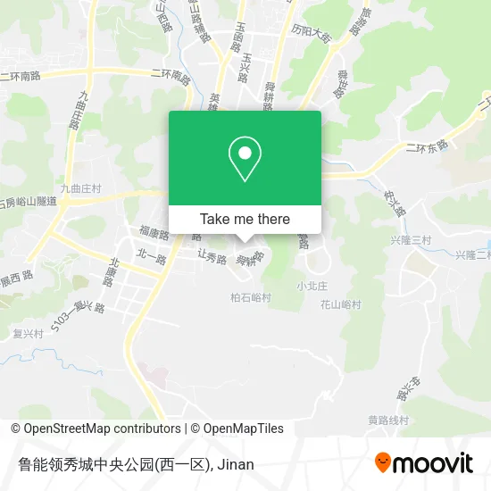 鲁能领秀城中央公园(西一区) map
