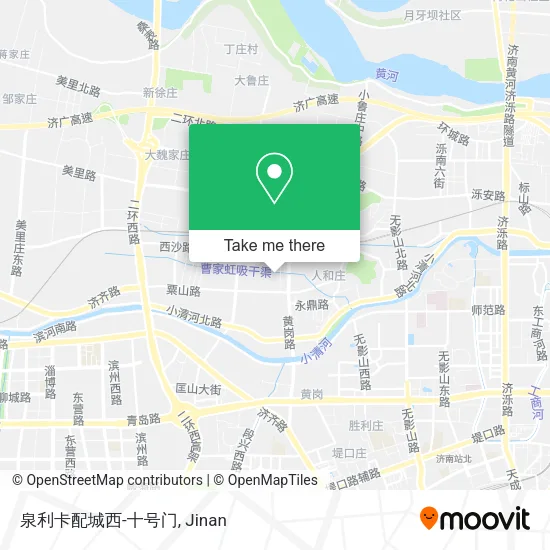 泉利卡配城西-十号门 map