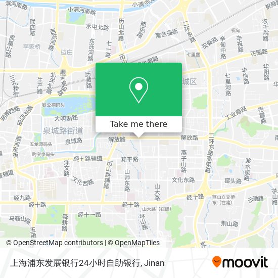 上海浦东发展银行24小时自助银行 map