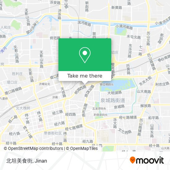 北坦美食街 map