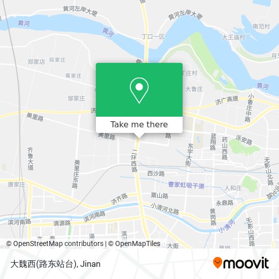 大魏西(路东站台) map