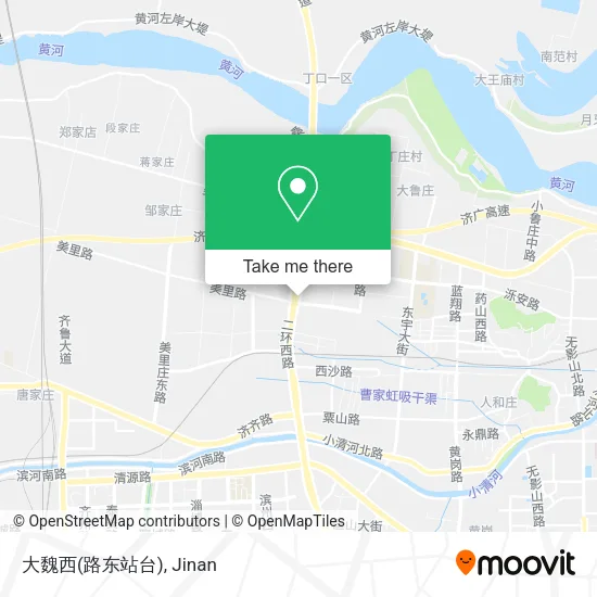 大魏西(路东站台) map