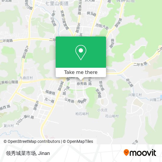 领秀城菜市场 map