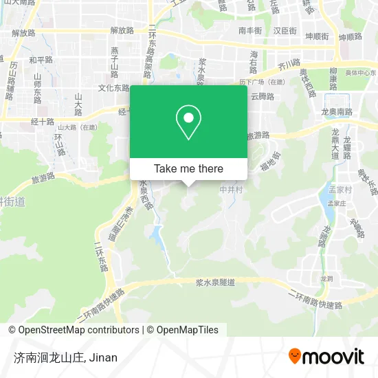 济南洄龙山庄 map