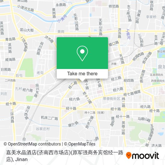 嘉美水晶酒店(济南西市场店)(原军强商务宾馆经一路店) map