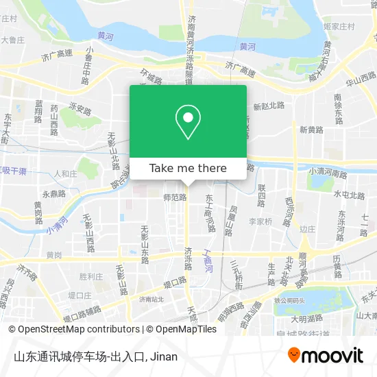 山东通讯城停车场-出入口 map