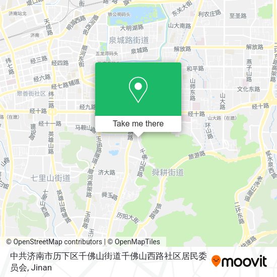 中共济南市历下区千佛山街道千佛山西路社区居民委员会 map