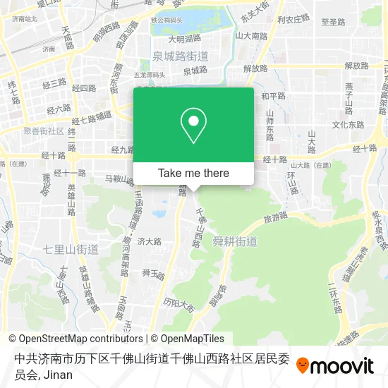 中共济南市历下区千佛山街道千佛山西路社区居民委员会 map