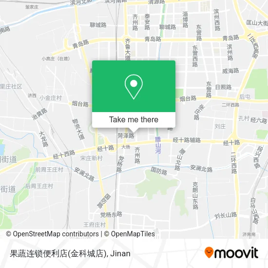 果蔬连锁便利店(金科城店) map