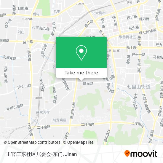 王官庄东社区居委会-东门 map