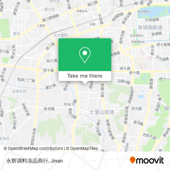 永辉调料冻品商行 map