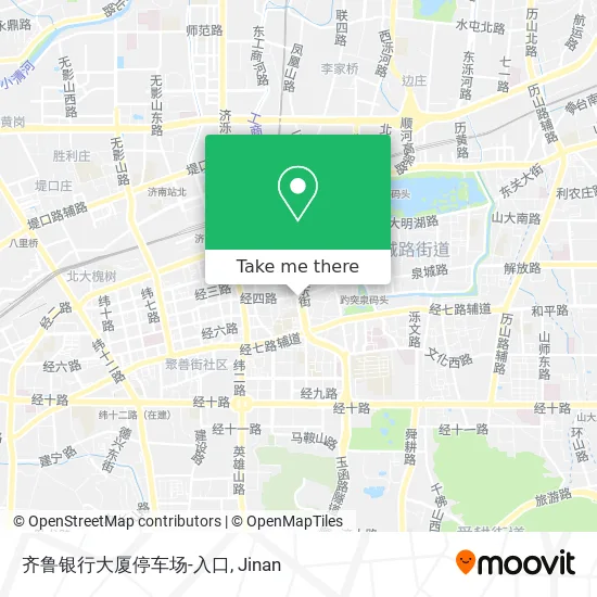 齐鲁银行大厦停车场-入口 map