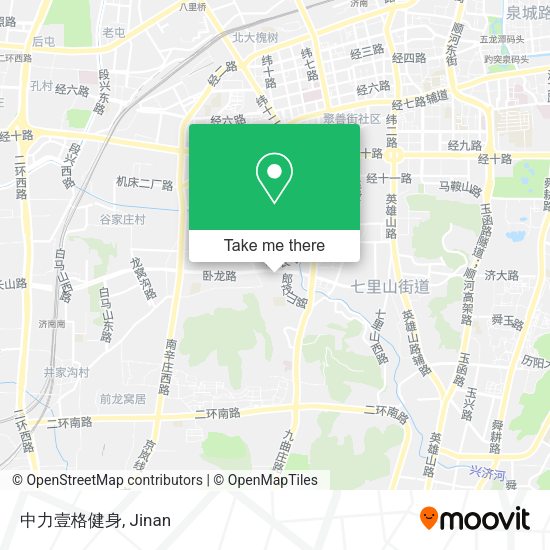 中力壹格健身 map