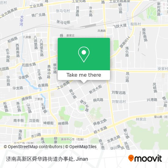 济南高新区舜华路街道办事处 map