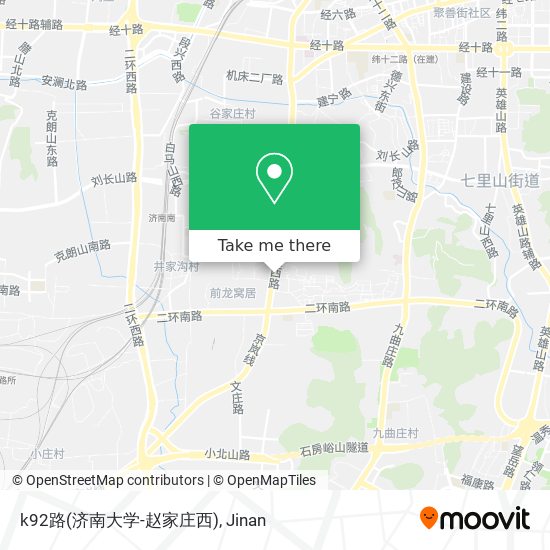 k92路(济南大学-赵家庄西) map