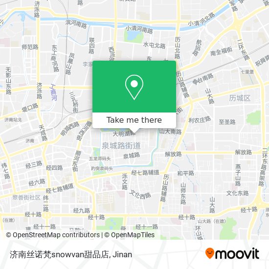 济南丝诺梵snowvan甜品店 map