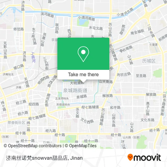 济南丝诺梵snowvan甜品店 map