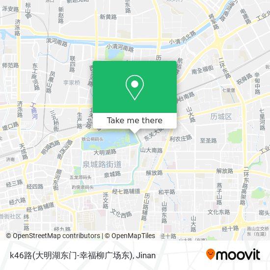 k46路(大明湖东门-幸福柳广场东) map
