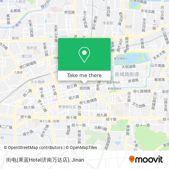 街电(果蓝Hotel济南万达店) map