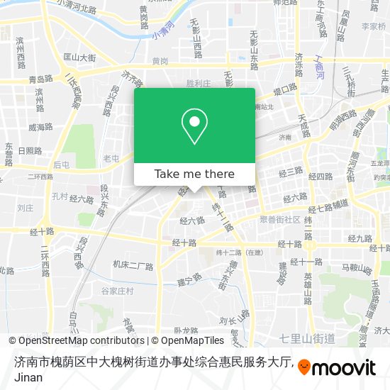济南市槐荫区中大槐树街道办事处综合惠民服务大厅 map