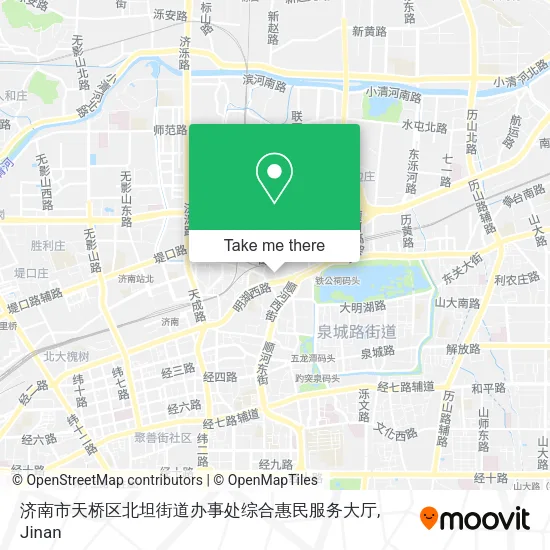 济南市天桥区北坦街道办事处综合惠民服务大厅 map
