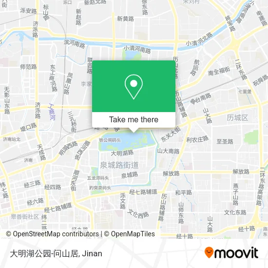 大明湖公园-问山居 map