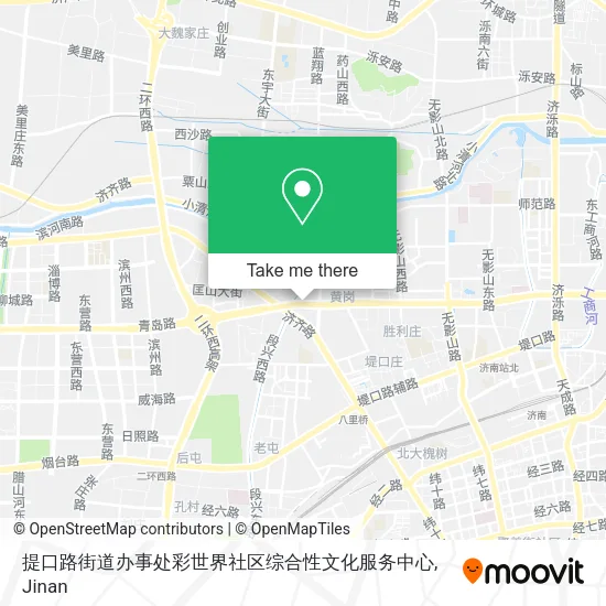 提口路街道办事处彩世界社区综合性文化服务中心 map