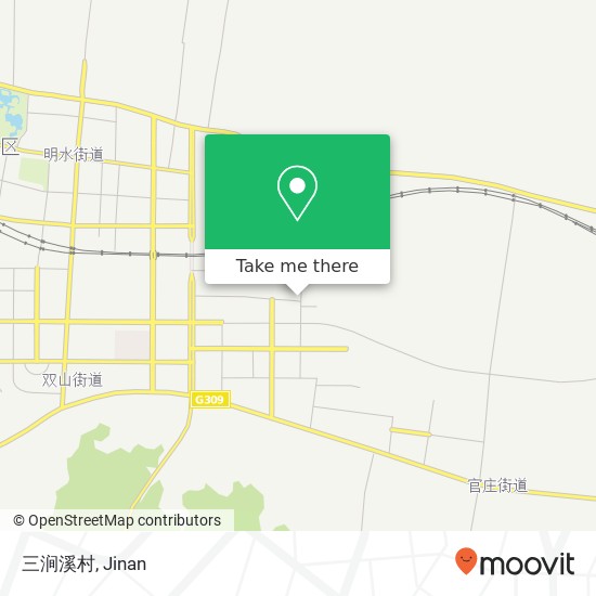 三涧溪村 map