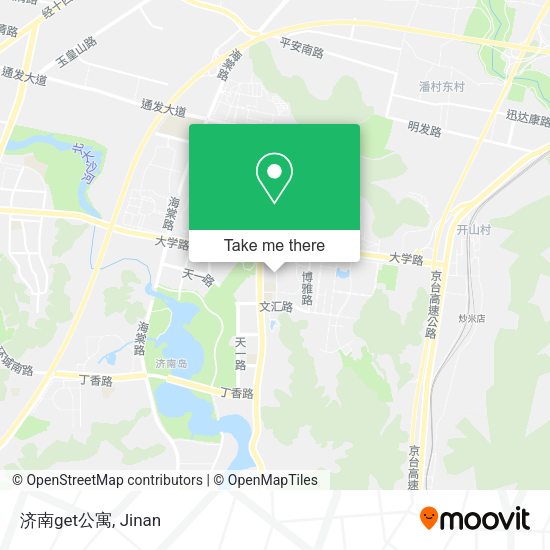济南get公寓 map