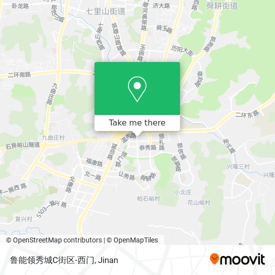 鲁能领秀城C街区-西门 map