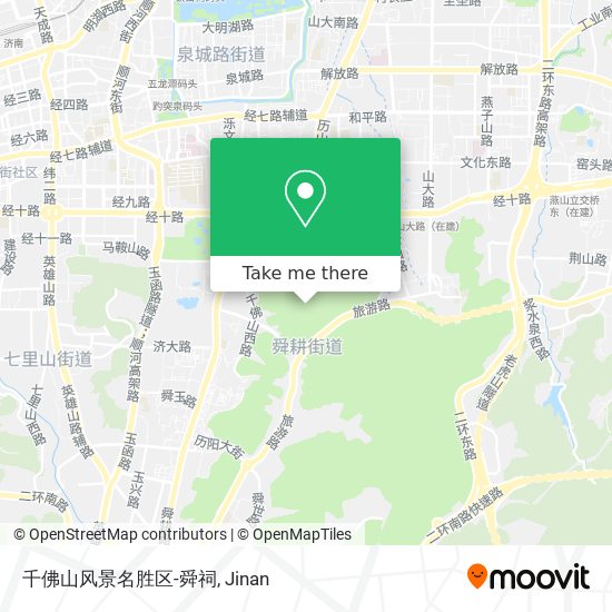 千佛山风景名胜区-舜祠 map