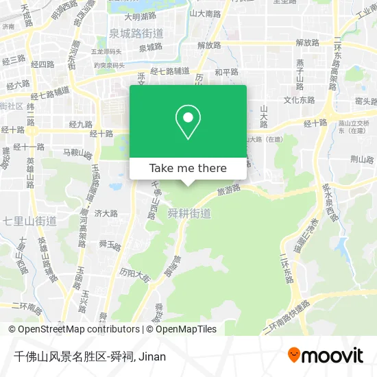 千佛山风景名胜区-舜祠 map