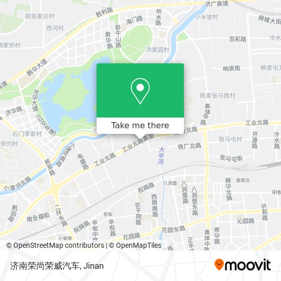 济南荣尚荣威汽车 map