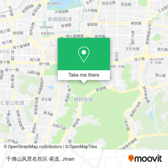 千佛山风景名胜区-索道 map