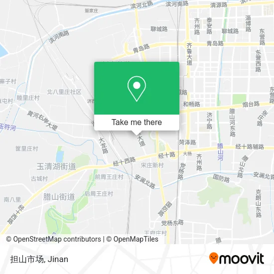担山市场 map