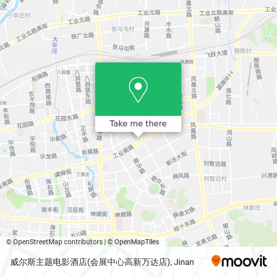 威尔斯主题电影酒店(会展中心高新万达店) map