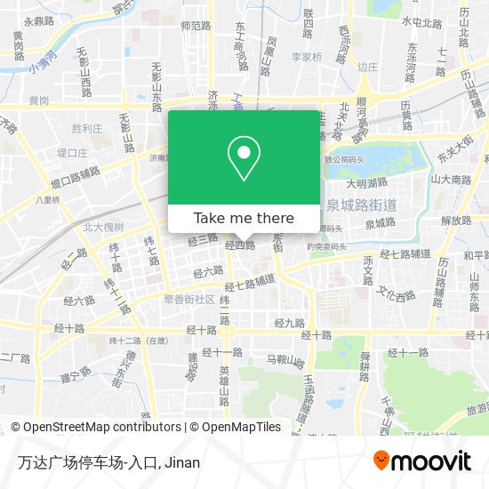 万达广场停车场-入口 map