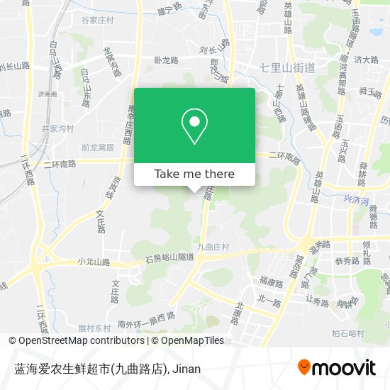 蓝海爱农生鲜超市(九曲路店) map