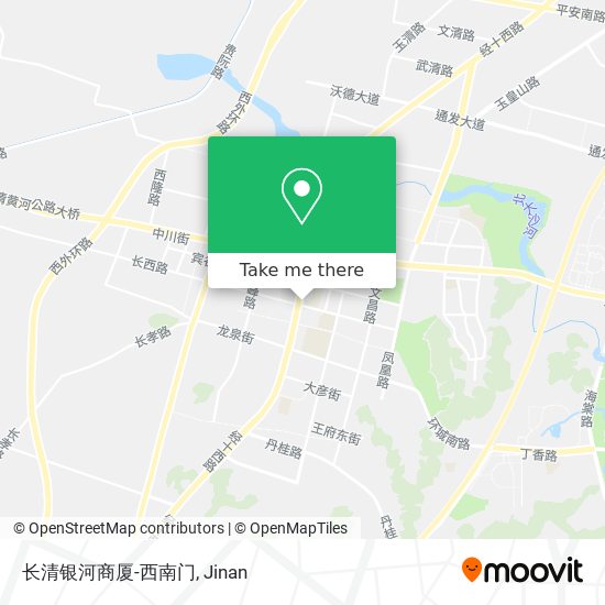 长清银河商厦-西南门 map