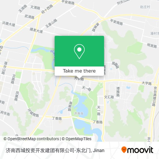 济南西城投资开发建团有限公司-东北门 map