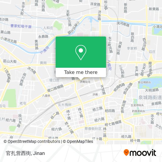 官扎营西街 map