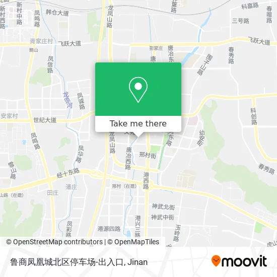 鲁商凤凰城北区停车场-出入口 map