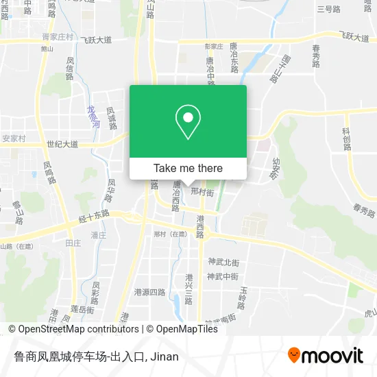 鲁商凤凰城停车场-出入口 map