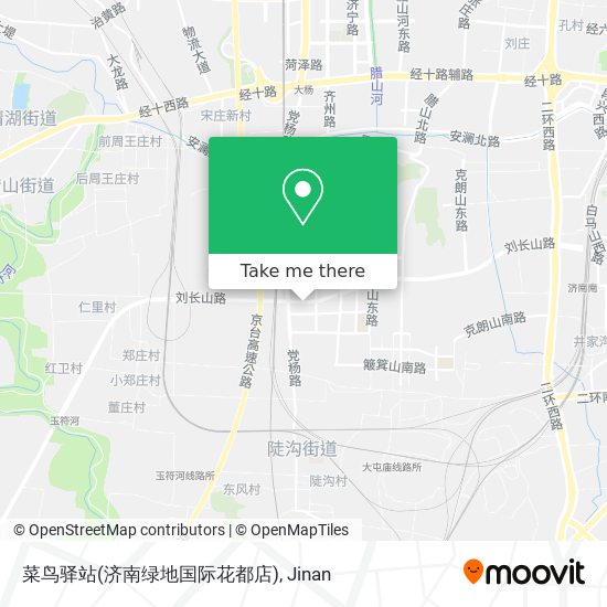 菜鸟驿站(济南绿地国际花都店) map