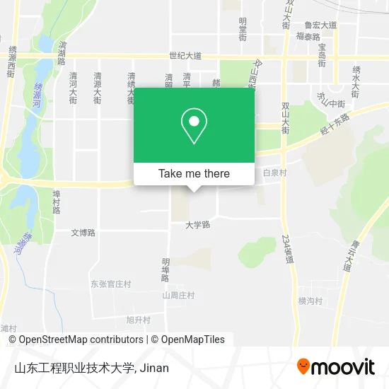 山东工程职业技术大学 map