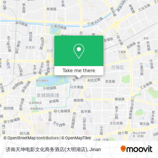 济南天坤电影文化商务酒店(大明湖店) map